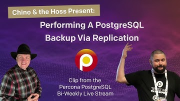 PostgreSQL Backups using the Replication Channel - PostgreSQL Tutorial
