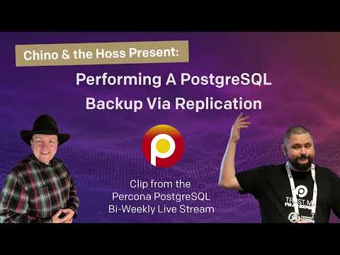 PostgreSQL Backups using the Replication Channel - PostgreSQL Tutorial