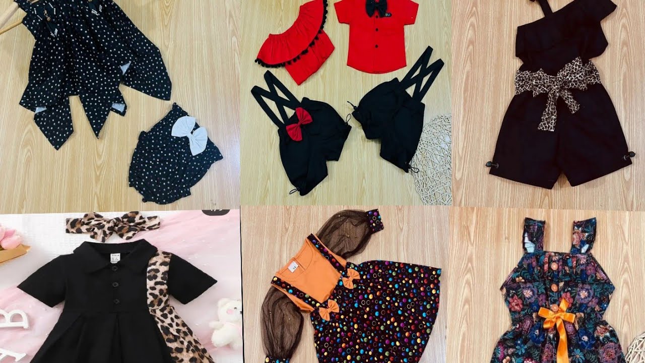 All types of baby girl dresses design's/ Stylish frocks design for baby