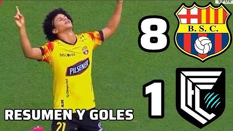 BARCELONA 8 VS CUMBAYA 1 - RESUMEN Y GOLES - GOLEADA MONUMENTAL DEL IDOLO NUNCA ANTE VISTO