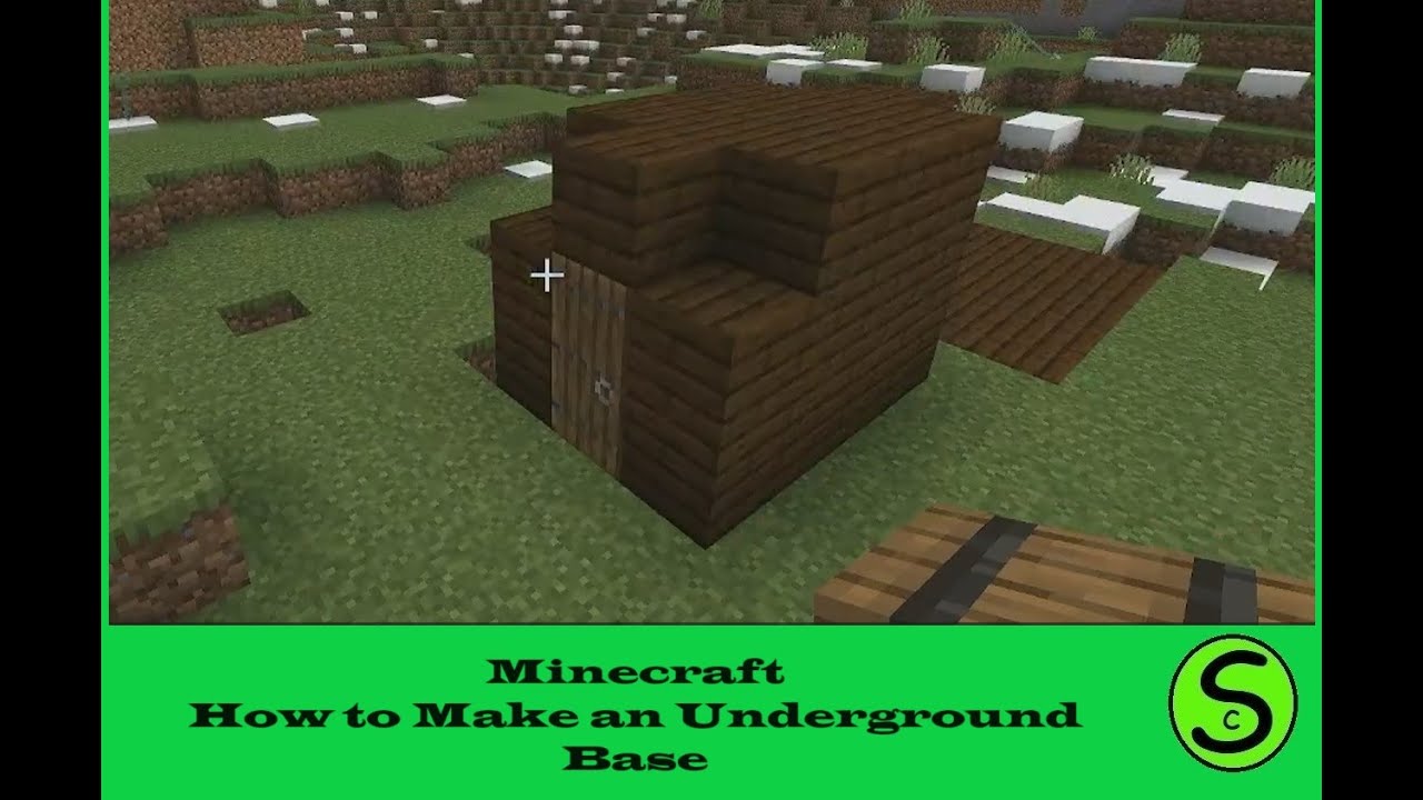 Minecraft - How to make Underground Base - YouTube