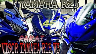 Yamaha R25 Pakai Visor Yamaha R15 V3 Tambah Sangar Youtube