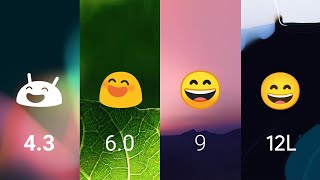 Android Emoji Panel Evolution (2013-2022)