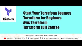 Terraform Full course | Terraform for Aws Machine | Terraform Lab step By step | Joyatres |