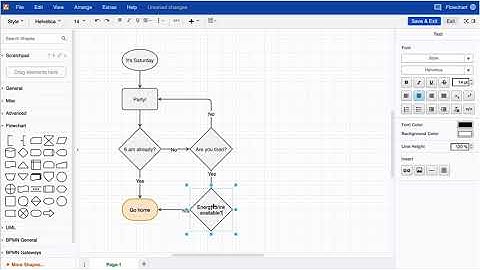 Add shapes to an existing flowchart in draw.io for Atlassian Confluence & Jira