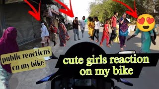 Girls Reaction On R15 Air Filter Sound😱 Crazy Public Reaction On My Bike 😂 #Shivvishwakarma18