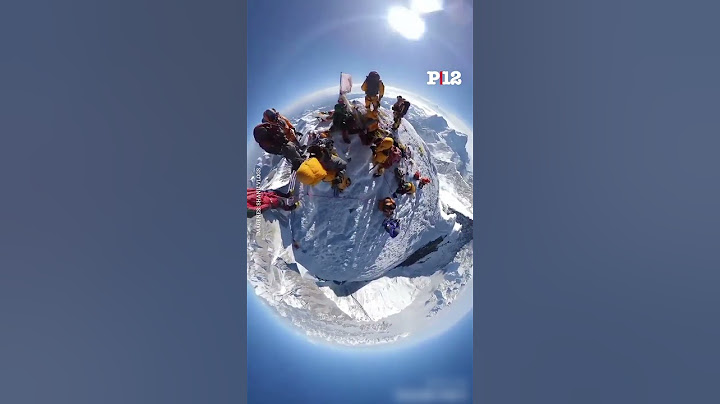 🏔️ Así se ve la cima del Everest capturada con una cámara 360°