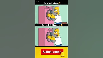Find 4 differences #simpsons