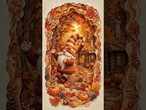 Galaxy Themes - [poly] autumn gnome forest cottage