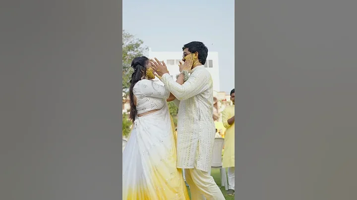 Sudheer & Rashimitha Haldi Reel| Redantz studios#haldiceremony #haldidecor#hyderabad#treandingshort