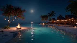 Ocean Calm for the Soul 🌊 Relaxing Waves & Firelight for Deep Sleep