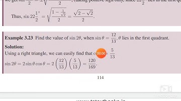 Class 11th MATHS UNIT 3 Example 3.23