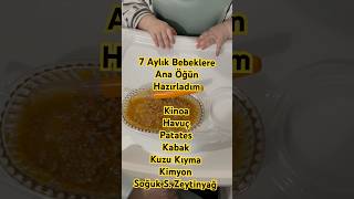7. Ayda Ek Gıda Listemize Kinoa Ekledik 🥣BEĞENMEYİ VE ZİLİ AÇMAYI UNUTMAYIN #ekgıda#bebek#tarifleri
