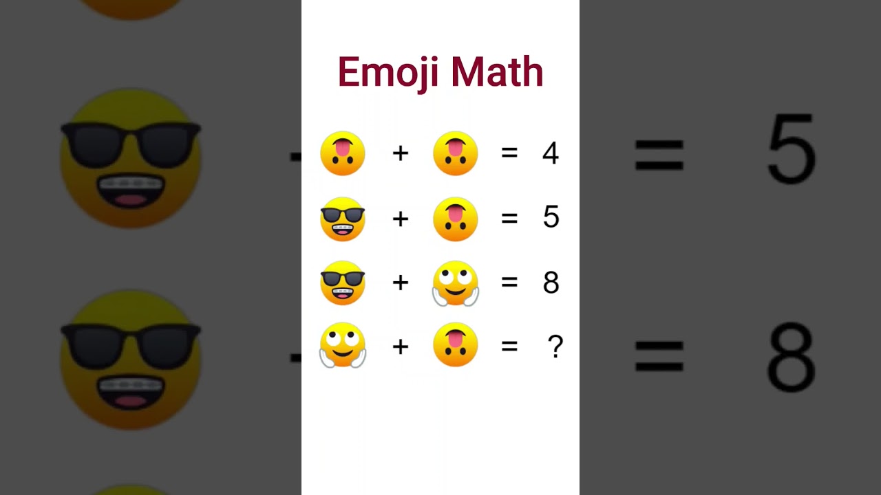 Emoji Math Puzzle 
