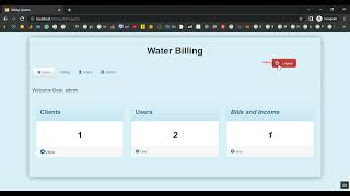 Water Billing System in PHP Application Projects