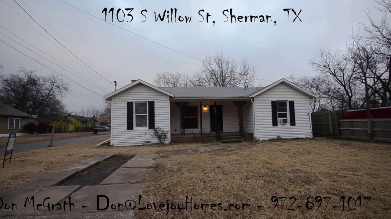1103 S Willow St, Sherman, TX 75090 Lovejoy Homes Realty Don