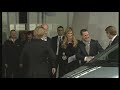 Michael Schumacher and Nico Rosberg driving  Mercedes Benz B-Class F-Cell