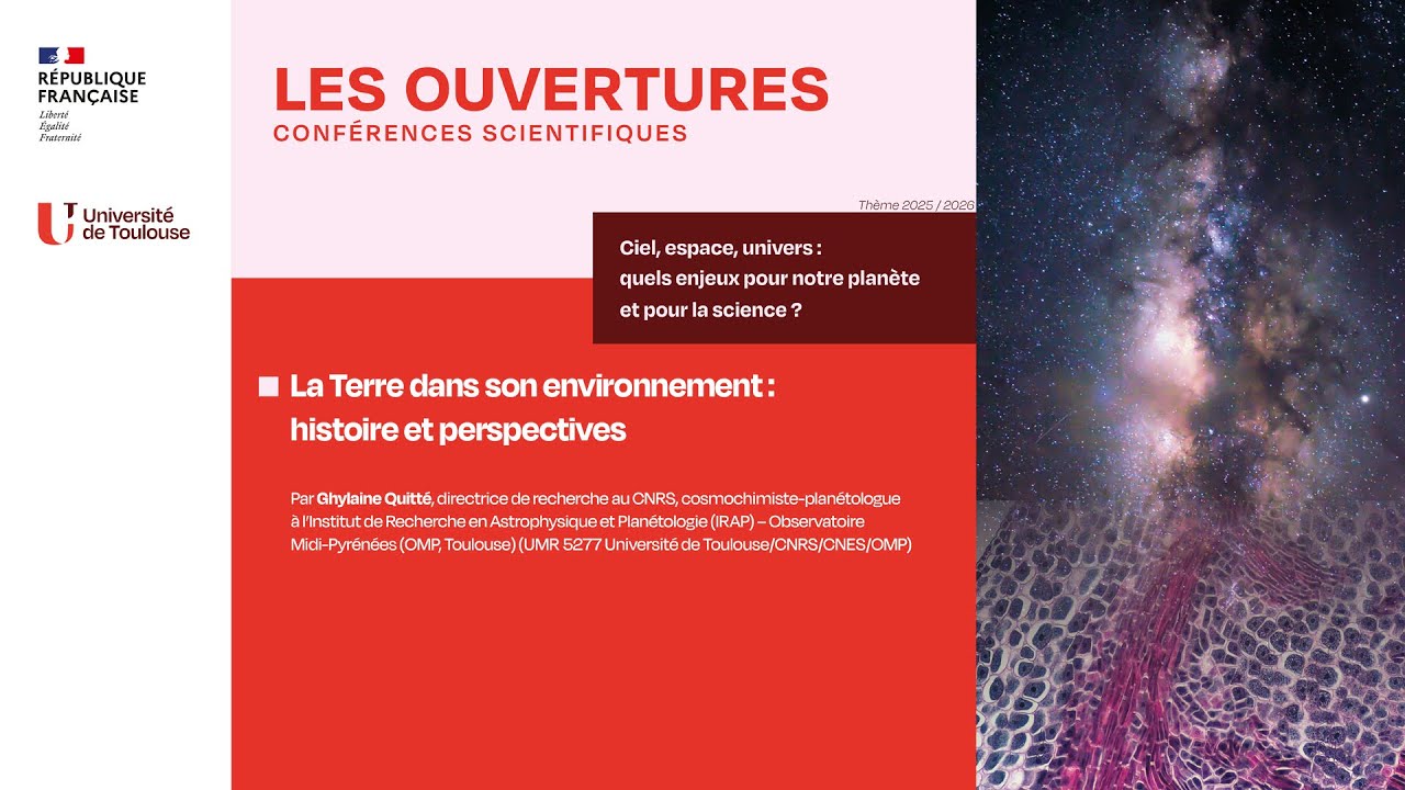 La Terre dans son environnement : histoire et perspectives