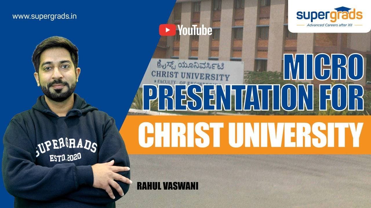 micro presentation christ university 2022