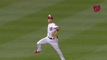 CHC@WSH: Turner retires Almora with a jump throw