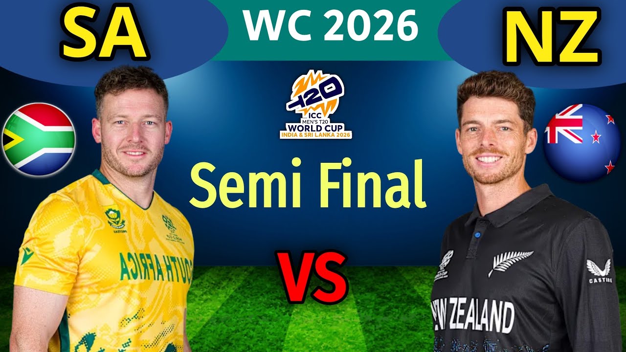 ICC T20 World Cup 2026 | 1st Semi Final | South Africa vs New Zealand ...