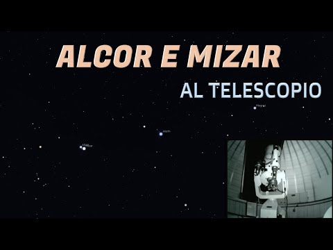 Alcor e Mizar al telescopio