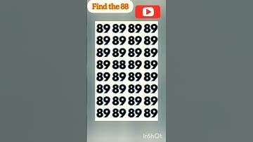 Find the 88 🧐🧐?  Subscribe for more video