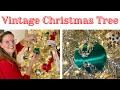 DECORATING A VINTAGE CHRISTMAS TREE 🎄🎄🎄 || Vintage Christmas Decorations 2022 || Decorate With Me