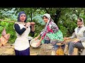 Village Lifestyle Iran:Cooking and Baking Amazing Turkey Fesenjoun and Milking Cows🌿