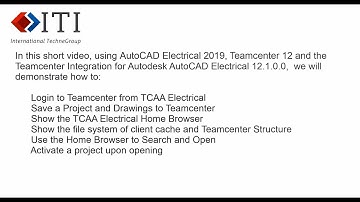 TCAAE - Teamcenter Integration for Autodesk AutoCAD Electrical, Basic Concepts 1