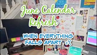 🌞 June 2026 Calendar Refresh | Summer Blues 🍦  #newyearnewme  #whiteboard  #summer