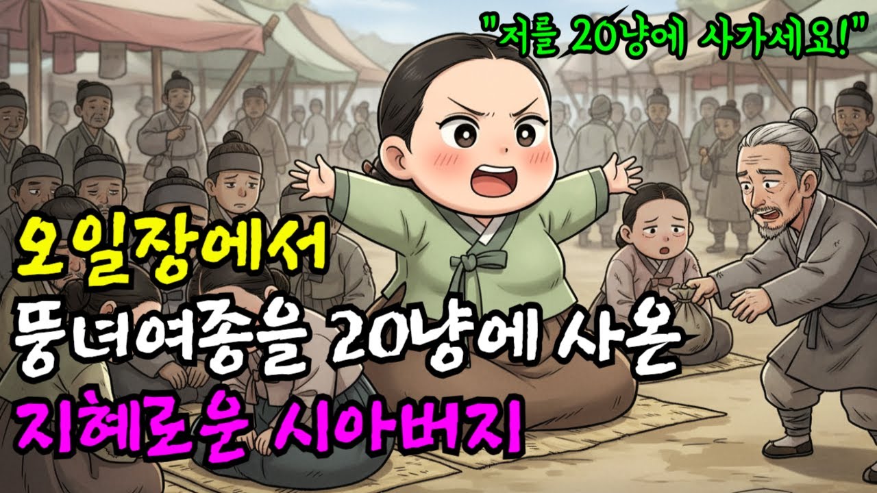오일장에서 자기를 사가라는 뚱녀여종을 20냥에 사온 지혜로운 시아버지 I야담I옛날이야기I오디오북I전설I민담I사연I