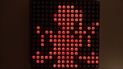bad apple on an LED Matrix