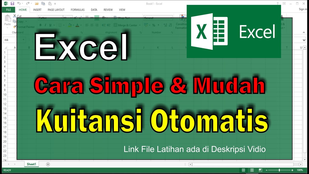 Cara Membuat Kuitansi Otomatis Menggunakan Vlookup Beda Sheet . Simple