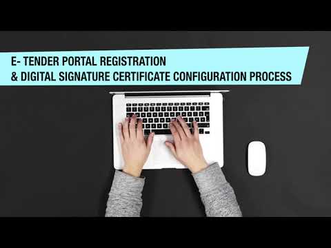 e- Tender Portal Registration and Digital Signature Configuration Training Video