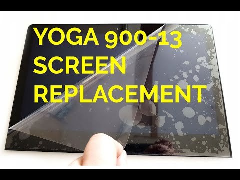 How to replace LCD display on Lenovo YOGA 900-13 4K with touchscreen. Screen replacement. 900-13ISK