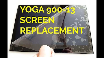 How to replace LCD display on Lenovo YOGA 900-13 4K with touchscreen. Screen replacement. 900-13ISK