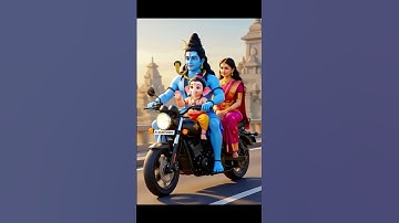 🚩 शंकर जी का बेटा गाड़ी में बैठा | Ganpati Entry with Shiv & Parvati | MBhaktiVibes