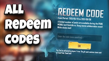 PUBG MOBILE Traverse Redeem Code | PUBG MOBILE New Redeem Codes | GODZILLA VS KONG Redeem Code