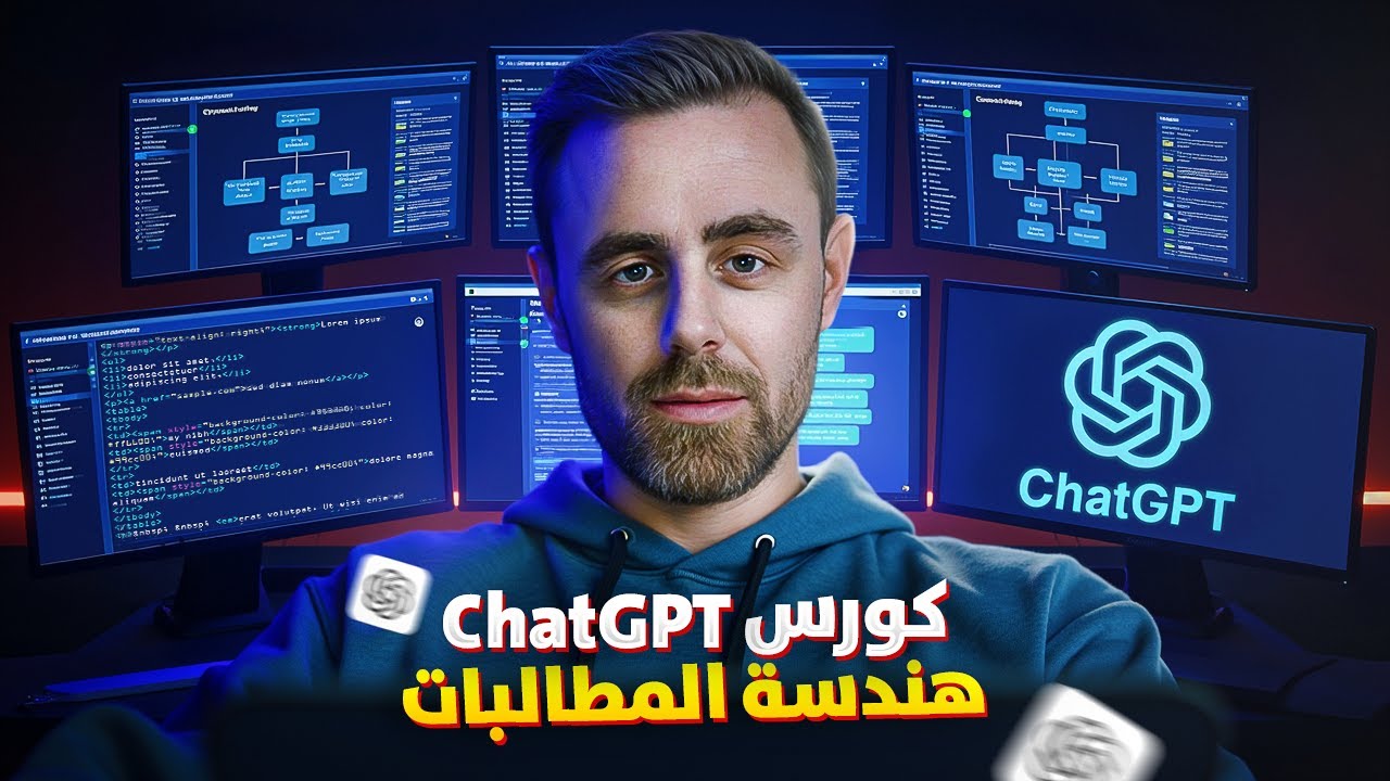 كورس هندسة المطالبات مع ChatGPT | تعلم كتابة البرومبت باحتراف لزيادة إنتاجيتك بالذكاء الاصطناعي