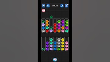 Lv 372 Ball Sort Puzzle - Color Game / 顏色分類遊戲 / ボールソーティングパズル (Guru Game)  #ballsortpuzzle