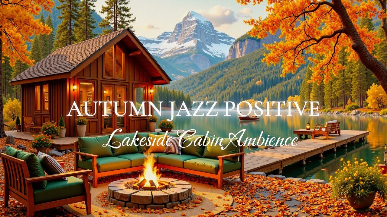 Cozy Lakeside Cabin with Jazz Vibes for Study, Work ~ Ambience and Relaxing Jazz Music