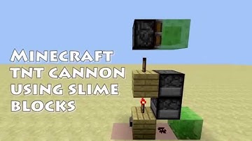 Minecraft compact TNT cannon using slime blocks (1.8)