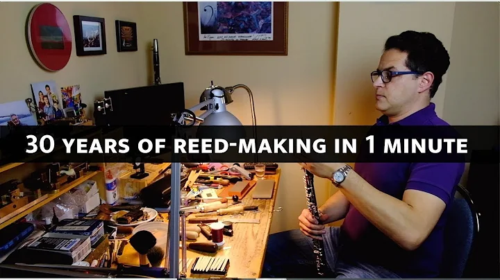 30 years of oboe reed-making condensed into 1 minu...