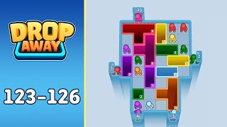 Drop Away: Color Puzzle Levels 123-126 | Every Puzzle Solved! 🎯