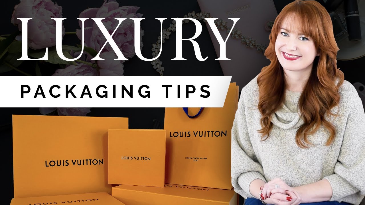 Classic Famous Louis Vuitton Orange Product Box Packaging with a