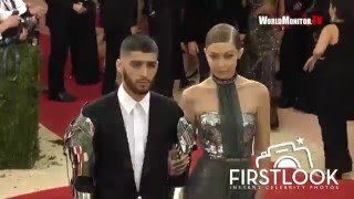 The 2016 Met Gala Gigi Hadid and Zayn Malik at Manus X Machina