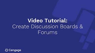 Creating Discussion Boards and Forums | WebAssign