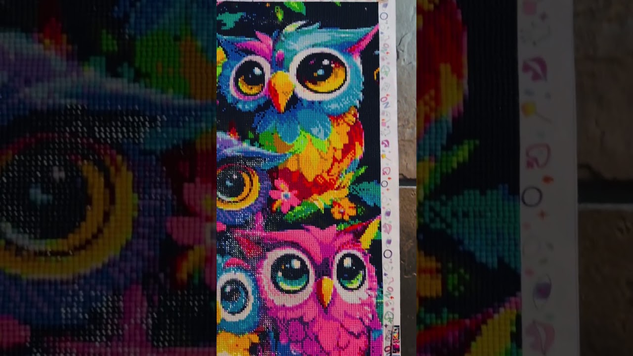 Finished my Owl diamond painting 