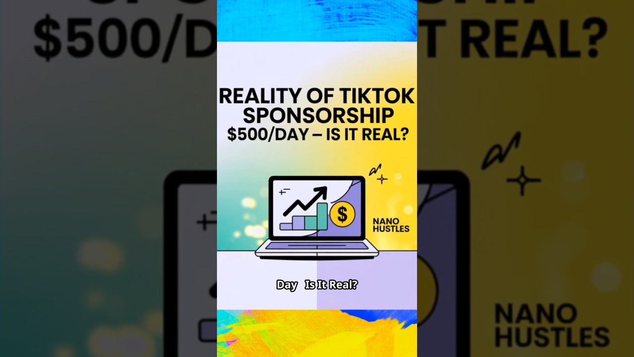 TikTok Sponsorship $500/Day Reality💰